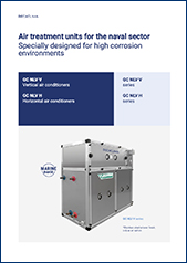 Air treatment units for the naval sector (GC NLV V/H series)