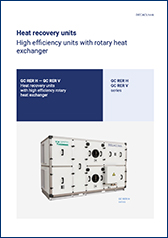 Heat recovery units (GC RER H/V series)